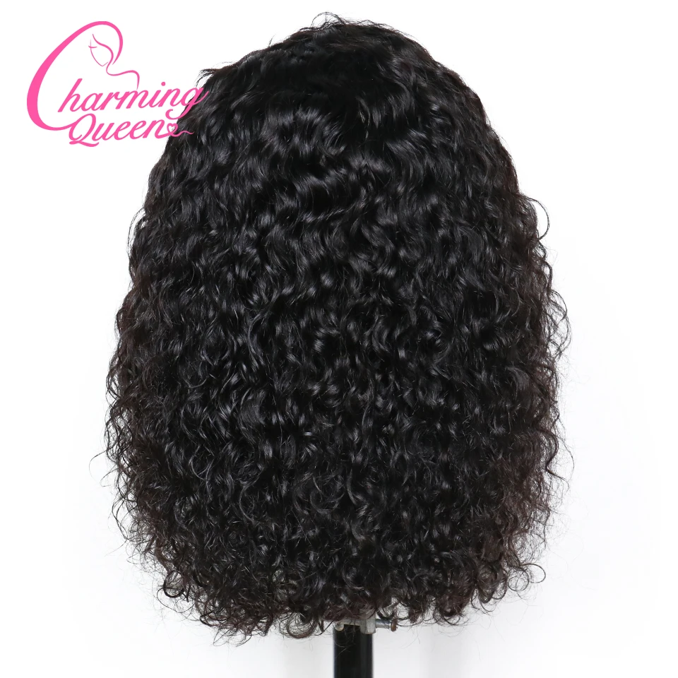 13*6 кружевные передние человеческие волосы парики для черных женщин предварительно выщипанные кудрявые бразильские Remy боб парики с детскими волосами Очаровательная королева
