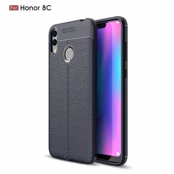 

20pcs/lot Litchi Striae TPU covers case for Huawei Honor 7X 7C 7A 10 10 lite Note 10 play 8X Max 8C 8A V20 Magic 2 10i 8S 20 Pro