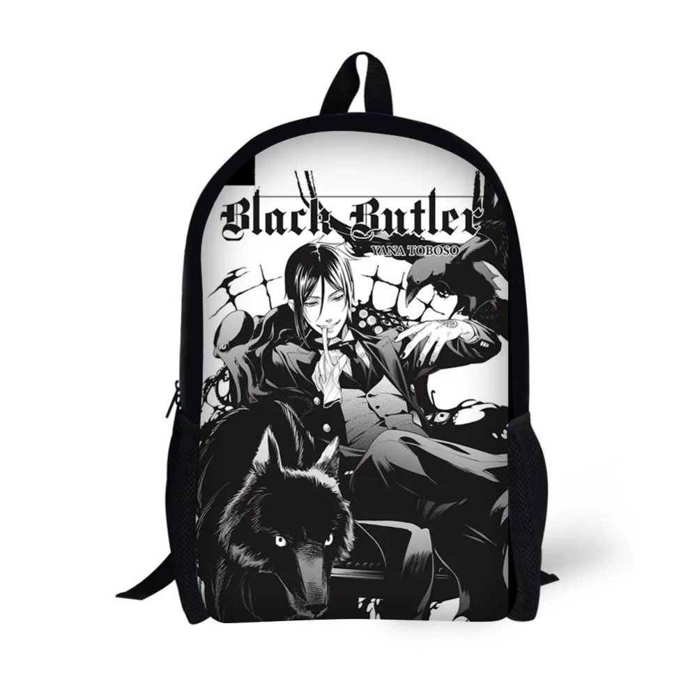 Japanese Anime Black Butler Backpack Children School Bags Cartoon