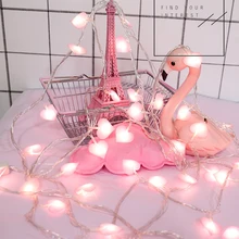 QYJSD 3M/6 м, светодиодный светильник с сердечком, s струна, свадебная гирлянда, сказочный светильник, рождественская елка,, новогодняя спальня, комнатные наклейки для вечеринки