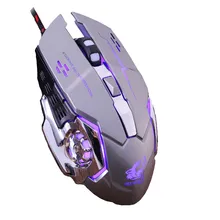Проводная мышь светодиодный светильник для дыхания 4000 dpi высокое качество черный серый оптическая USB эргономичная профессиональная игровая мышь для ПК ноутбука L0123