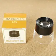 55x40mm przenośne powiększenie 10X lupa lupa mikroskop do czytania jubiler lupa znaczek antyczne tanie tanio alloet CN (pochodzenie) NONE Handheld Magnifier Brak