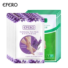 Efero/6 пар, маска для ухода за кожей, отшелушивающая маска для ног, удаляет омертвевшую кожу, уход за ногами, носки для педикюра