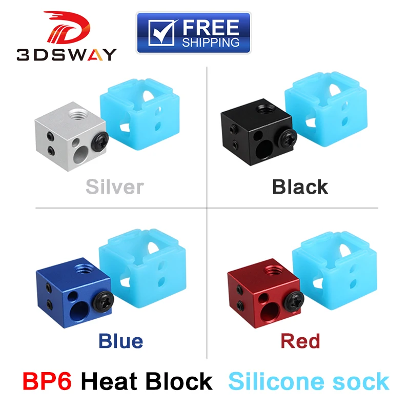 3 DSWAY 3D طابعة أجزاء XCR-BP6 التدفئة كتلة لارتفاع درجة الحرارة الثرمستور سيليكون الجوارب Hotend كيت الأزرق الأحمر الأسود الفضة 3 DSWAY 3D طابعة أجزاء XCR-BP6 التدفئة كتلة لارتفاع درجة الحرارة الثرمستور سيليكون الجوارب Hotend كيت الأزرق الأحمر الأسود الفضة