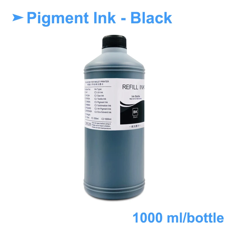 Набор пигментных чернил для Epson 1000 7700 T3000 T5000 T7000 T3200 T5200 T7200 T3070 T3270 T5270 T7270 5x9700