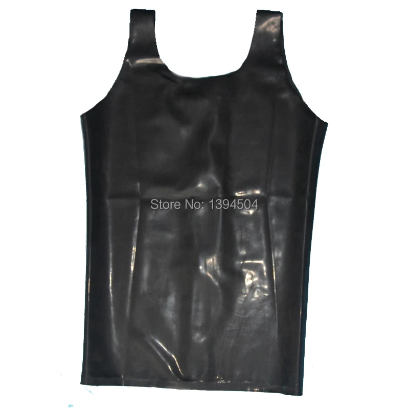sexy lingerie Male Latex Men Vest Shirt sleeveless garment Uniform Maid Costume Short Sleeves Tops