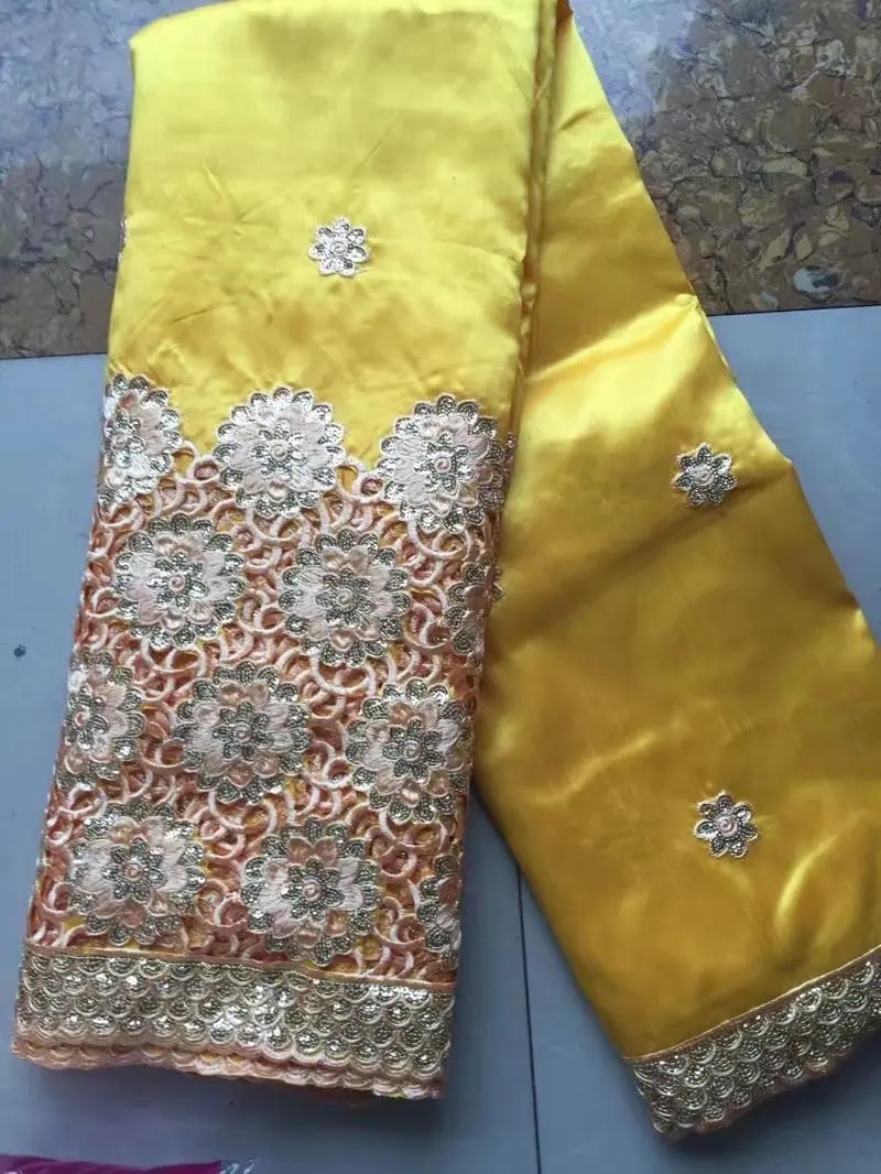 

Nigerian Laces For Sewing Dress Wholesales Voile Lace Sewing Material Promotion Nigerian Georges Lace Fabric With Sequins