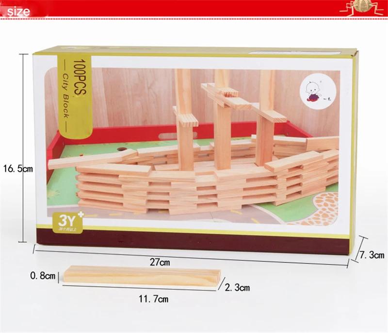 Eva2king 100 шт деревянные блоки Oyuncak Klocki Drewniane из цельного дерева деревянные кубики блоки детские игрушки развивающие для детей декорации