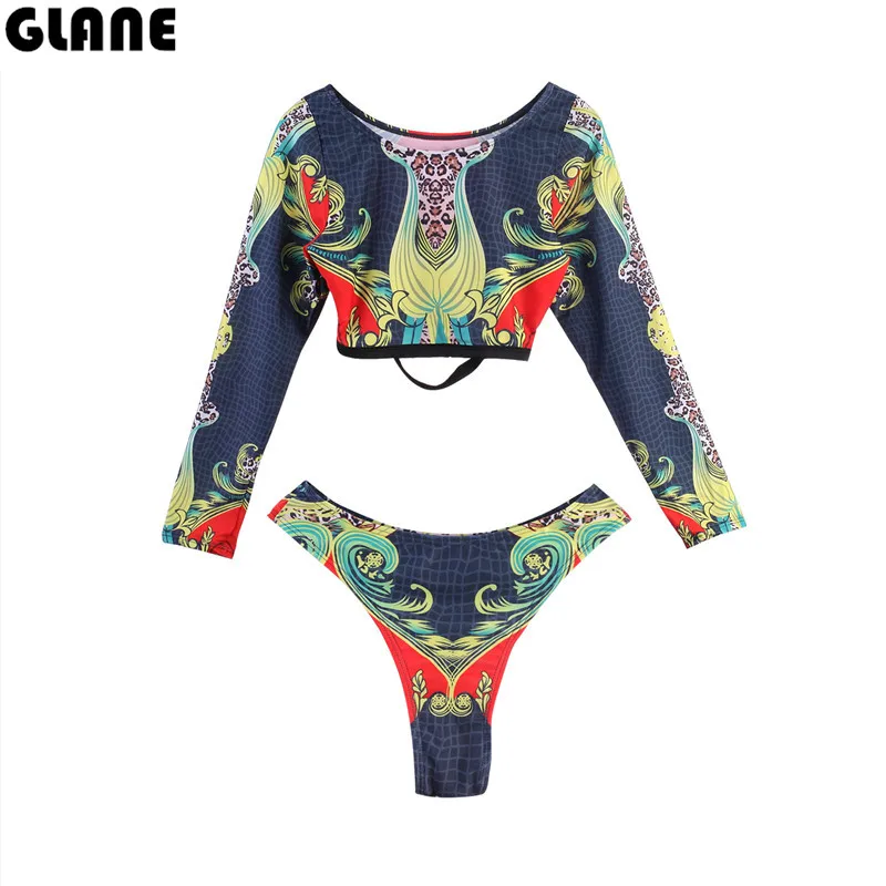 2018 Sexy High Neck Bikini Swimwear Women Swimsuit High ...
