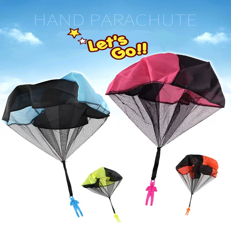 

2019 Hand Throwing Children Mini Play Parachute Toy Children Educational Toys For Kids Boys Outdoor Games Soldier Outdoor Sport