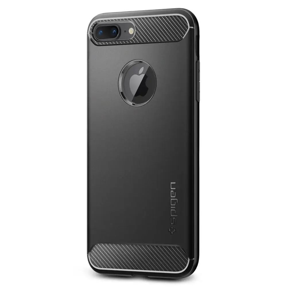 SPIGEN прочный бронированный чехол для iPhone 8 Plus/iPhone 7 Plus(5," - Цвет: Black