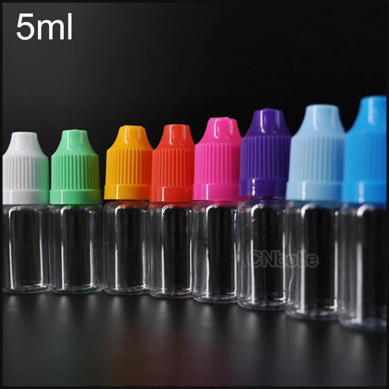 Buy 100pcs/lot 5ML empty PET Plastic e liquid vape