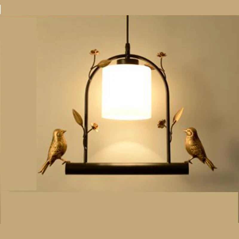 

American style village Iron pendant light art lamps simple led rural small bedroom aisle corridor pendant lamps ZA119422