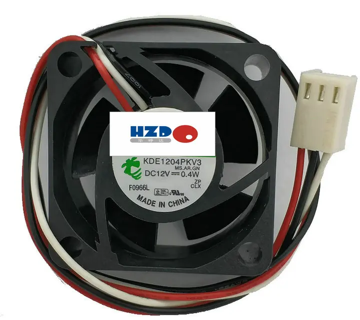 

Free shipping NEW Original HZDO 4020 12V 0.4W KDE1204PKV3 MS. AR.GN 3WIRE server inverter cooling fan 40*40*20mm