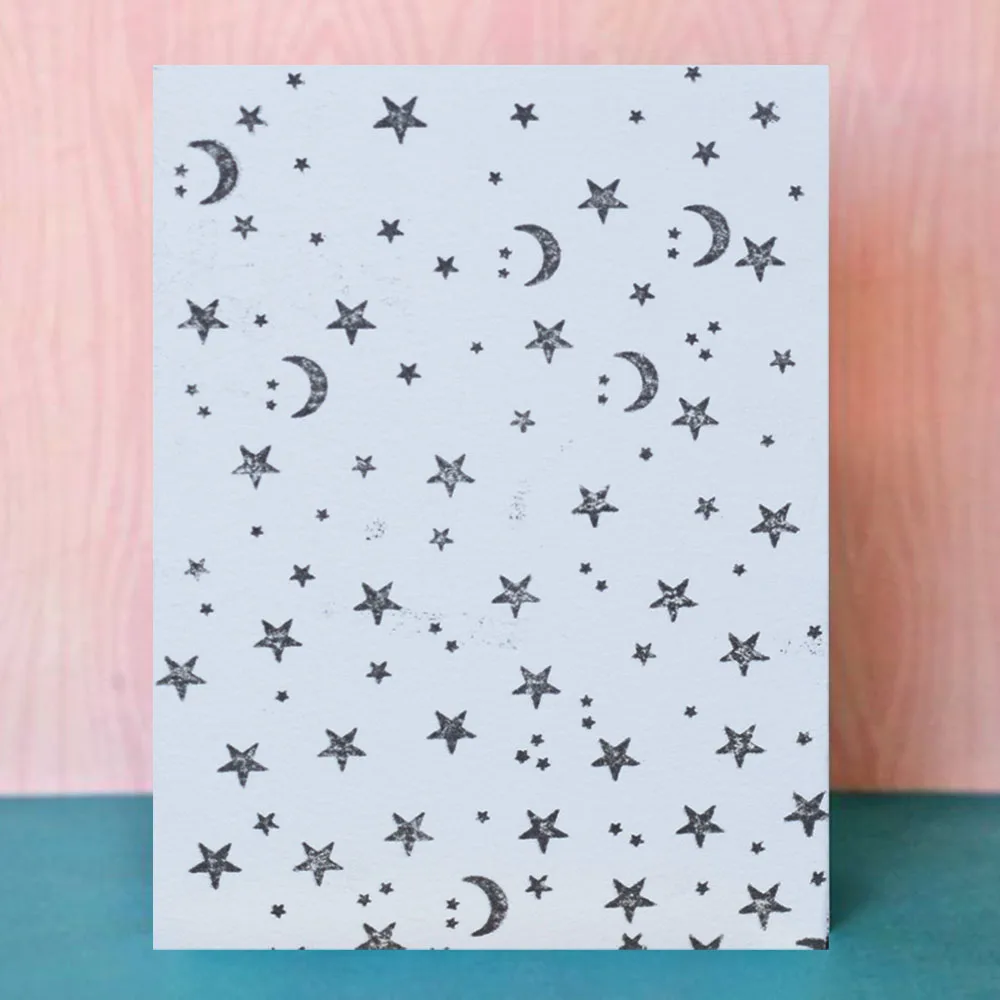 

DIY Star Moon Transparent Clear Stamps for Scrapbooking Paper Card Making Kids Silicone Seals Fun Decoration Supplies