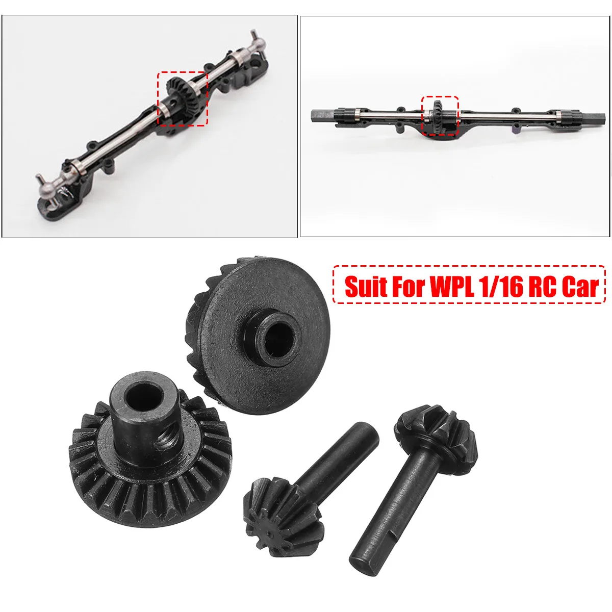 Buy Upgrade Metal Front & Rear Axle Gear Shaft for WPL