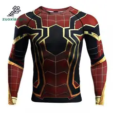 Zuoxiangru Мужская рубашка для бега, Мужская футболка с цифровой печатью, круглый вырез, свободный длинный рукав, мужская спортивная одежда для зала, фитнеса