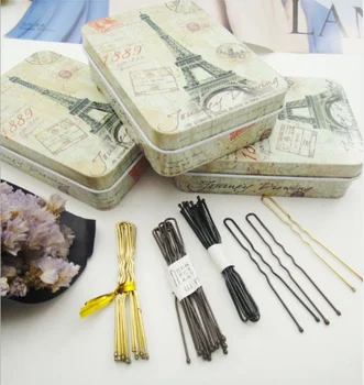 

Summer Hairpins Lot 200pcs Hair Waved U-shaped Bobby Pin Barrette Salon Grip Clip / by dhl 50sets