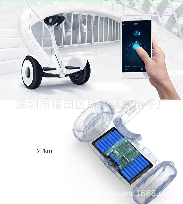 APP Controlled Self Balancing Electric Scooter 9bot 16km/h 10 inch Hoverboard Electric Scooters Bluetooth Self Balancing oxboard
