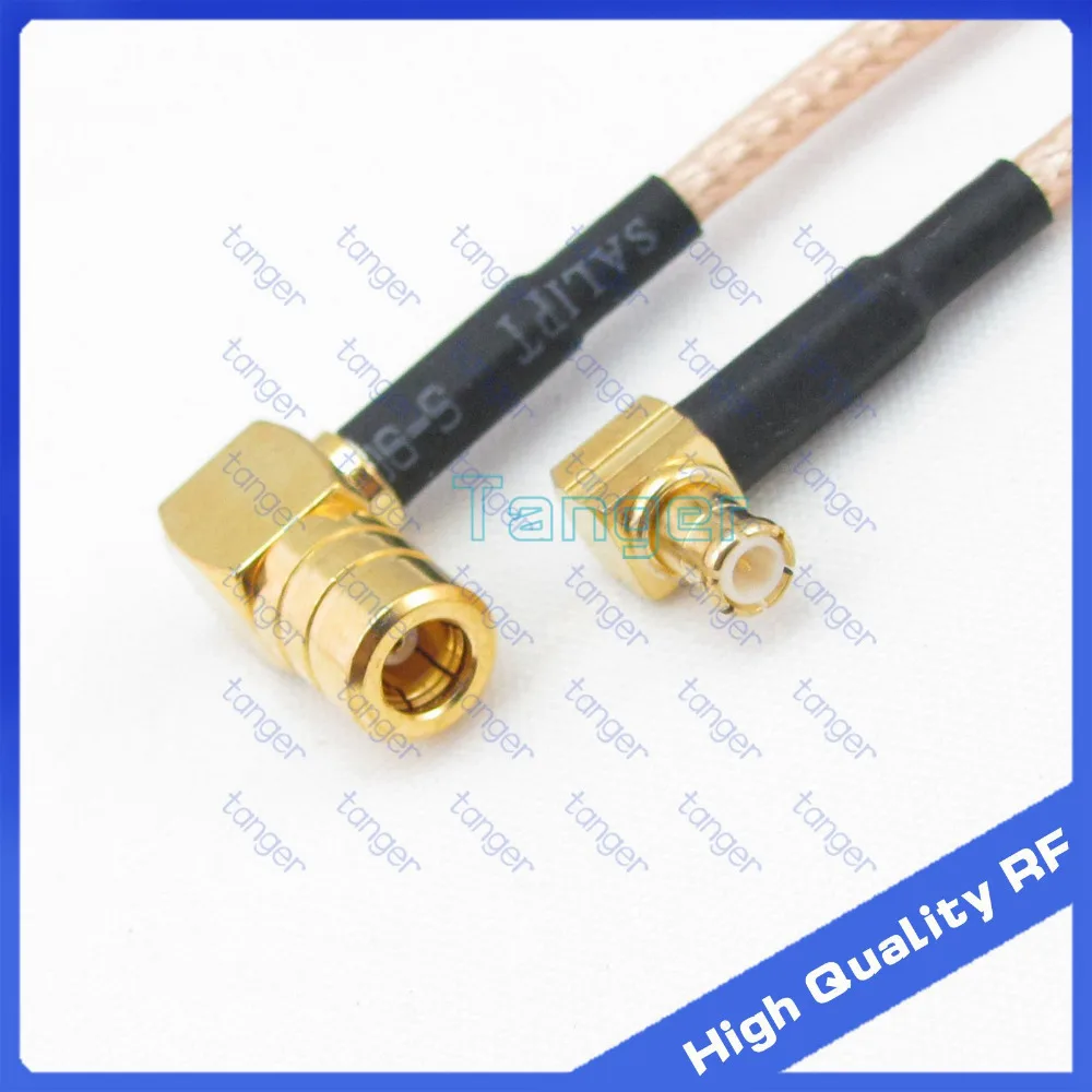 

HOT SMB female jack to MCX male plug double right angle with 20cm 8inch RF RG316 RF Coaxial Pigtail Low Loss cable High Quality