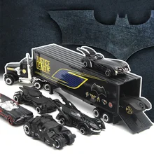 Simulación 1: 64 juego de coches de aleación de la Liga de la justicia Batman batimóvil Diecast y vehículos de juguete juguetes de modelo de coche para niños