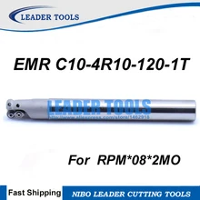 Emr c10-4r10-120-1t R4 сверла фрезы, фрезы, r4 тороидальный резак для Фрезерные станки, 1f диаметром 10 мм, для rpmt0802mo Подставки