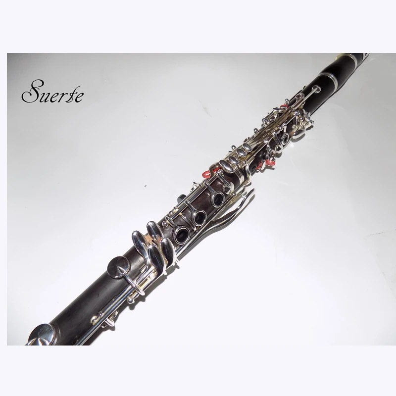 Bb Ebony Clarinet Professional Musical instruments 17 keys Clarinete Italy Pads with ABS Case Gloves Reed