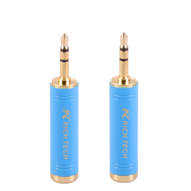 50pcs 3poles Stereo Jack 3 5mm 1 8 Male to 6 35mm 1 4 Female Audio Converter For Headphone Microphone