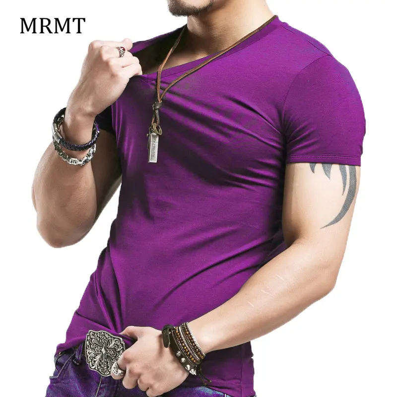 2024 Brand New Men T Shirt Tops V neck Short Sleeve Tees Men’s Fashion Fitness Hot T-shirt For Male Free Shipping Size 5XL