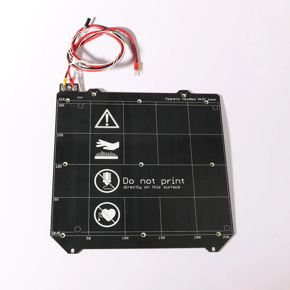 3d طابعة أجزاء استنساخ Prusa i3 3d طابعة ساخنة السرير المغناطيسي MK52 Heatbed 24 V/12 V الجمعية