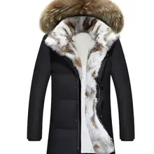 5XL, новинка, Mu Yuan Yang размера плюс, зимний мужской пуховик с меховым воротником, мужские пуховики, XXXL, утолщенная теплая ветровка