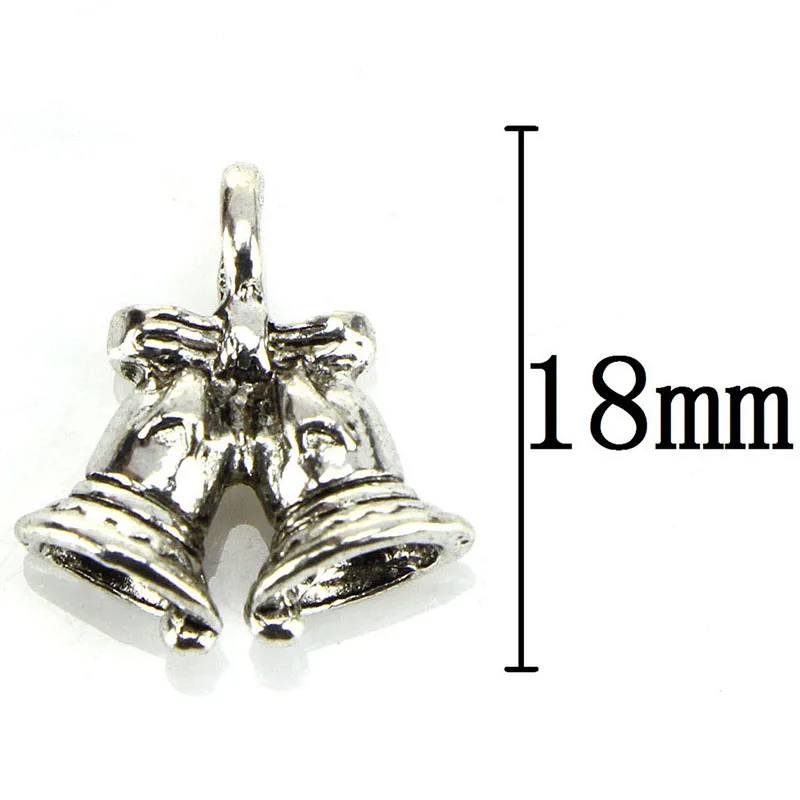 10PCS Halloween Pendants Tibetan Silver Christmas Bell Pumpkin Skull Charms DIY Jewelry Findings Fashion Style