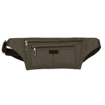 

Polyester belt pouch and with a zipper Military Green Unisex Sport