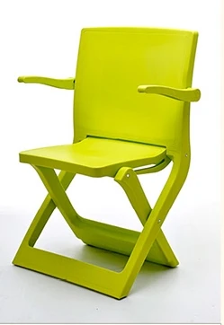 Складной стул с подлокотниками, небольшой стул, домашний портативный пластиковый стул, открытый детский складной стул для отдыха - Цвет: C
