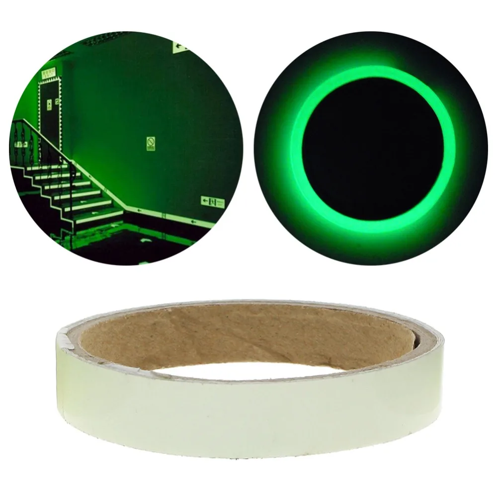 2cm*1m Luminous Fluorescent Night Self-adhesive Glow In The Dark Sticker Tape Safety Security Home Decoration Warning Tape