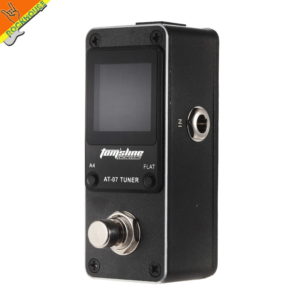 AT07 Guitar Pedal Tuner sintonizador bajo los efectos de Guitarra Pedal Tuner afinación cromática modelo alta sensibilidad pantalla HD envío libre AT07 Guitar Pedal Tuner sintonizador bajo los efectos de Guitarra Pedal Tuner afinación cromática modelo alta sensibilidad pantalla HD envío libre