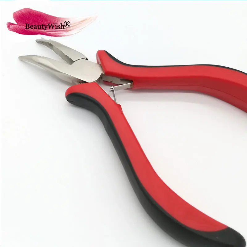 curved-hair-plier-with-teeth-red-black-handle