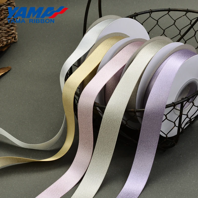 YAMA Silver Purl Satin Ribbon 19 22 25 38 mm 3/4