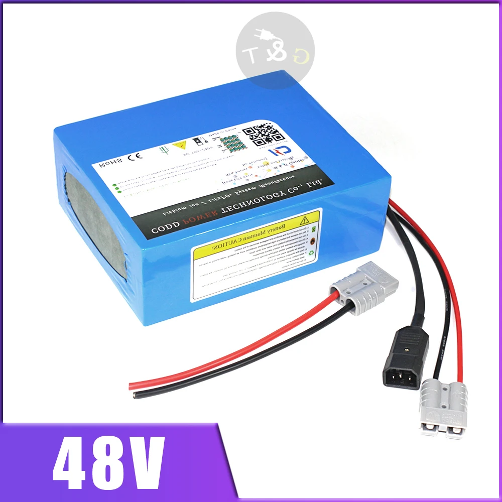 Top 48V 60AH 40AH 30AH 2000w 3000w 4000w Electric Bike Battery 48V Lithium ion battery pack 48V Scooter Battery with 54.6v charger 0