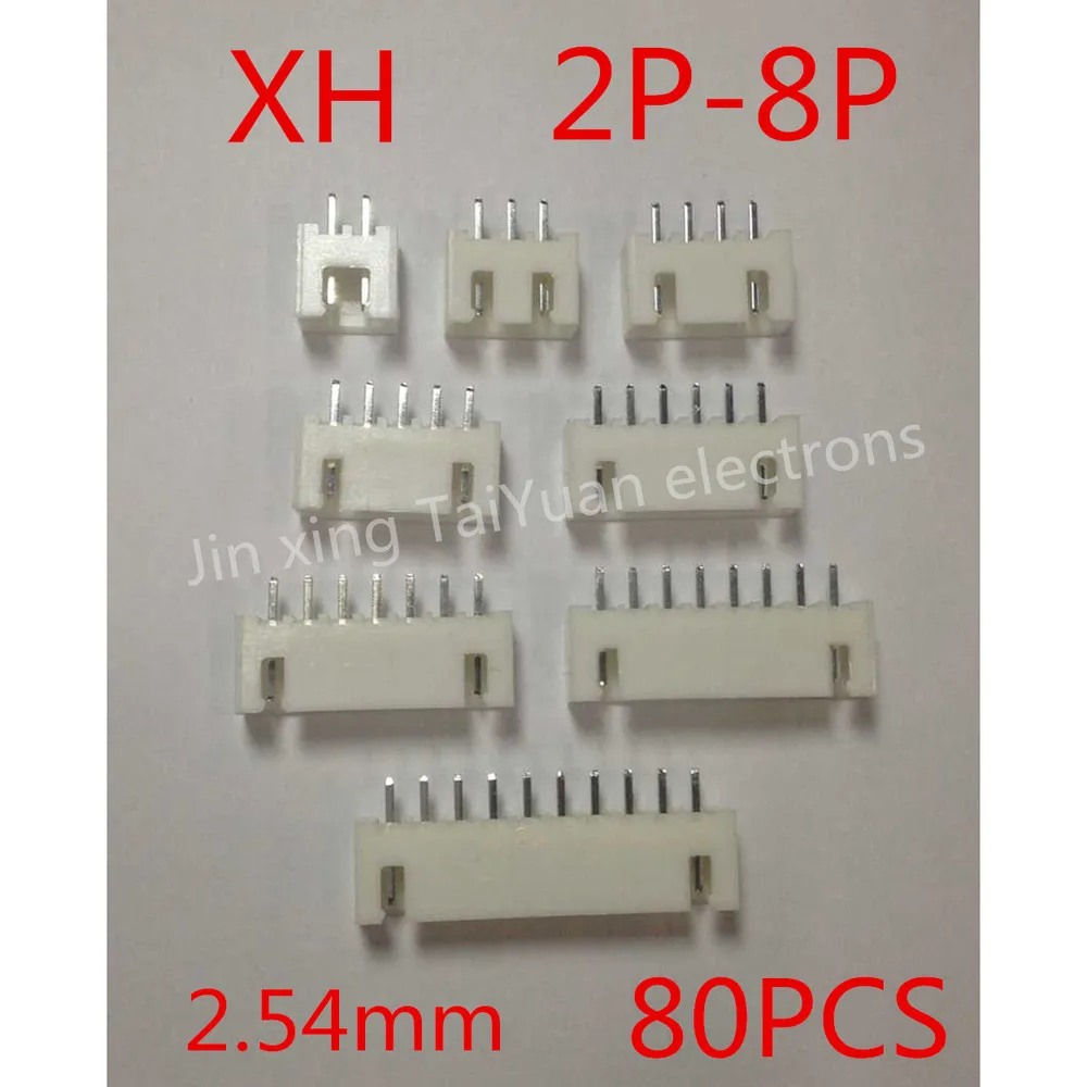Высокое качество 80 шт. XH2.54mm Американская классификация проводов 2р-8 P в терминал указатель к разъему почтовая упаковка IC