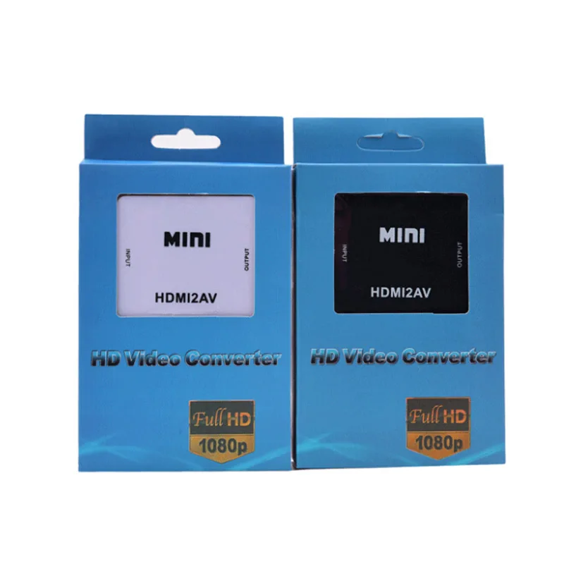 500 шт. HDMI2AV 1080P HD видео адаптер мини HDMI в AV конвертер CVBS + L/R RCA для Xbox 360 PS3 PC360 с