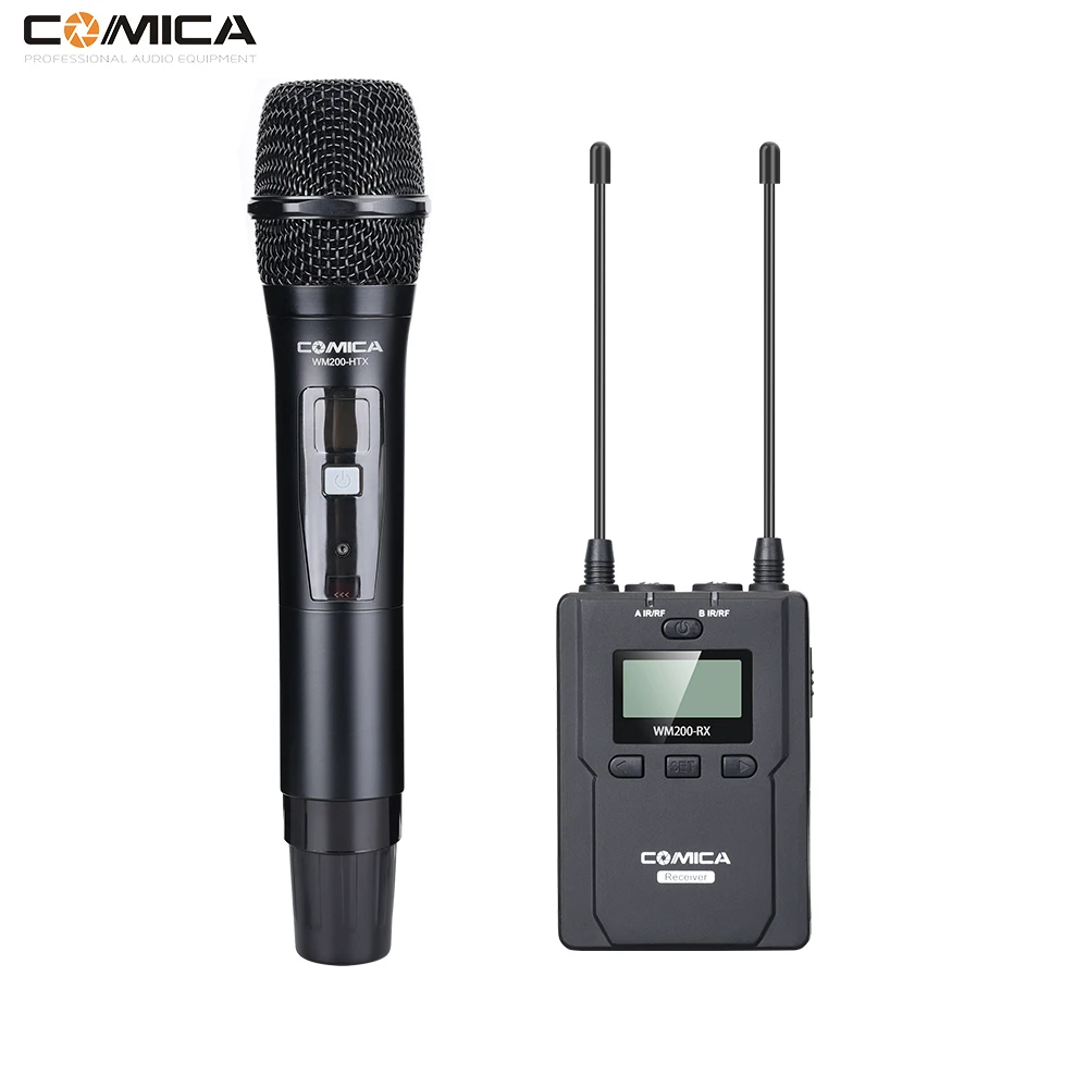 Comica CVM WM200 (D) 96 канал металлический UHF профессиональный Беспроводной ручной