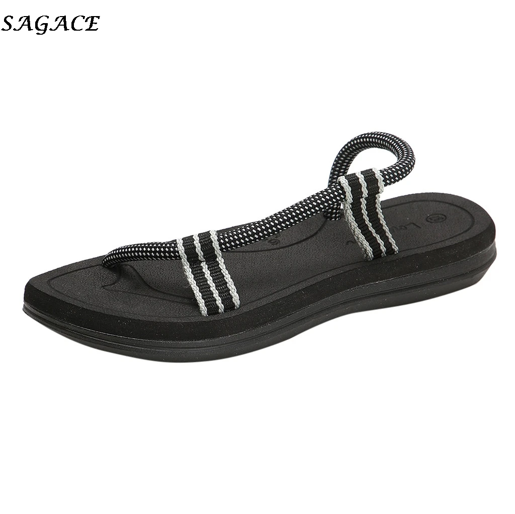 

SAGACE Men Shoes Summer Hollow Slippers Fashion Outdoor Breathable Casual Couple Beach Sandal Flip Flops Shoes Beach Slippers#30