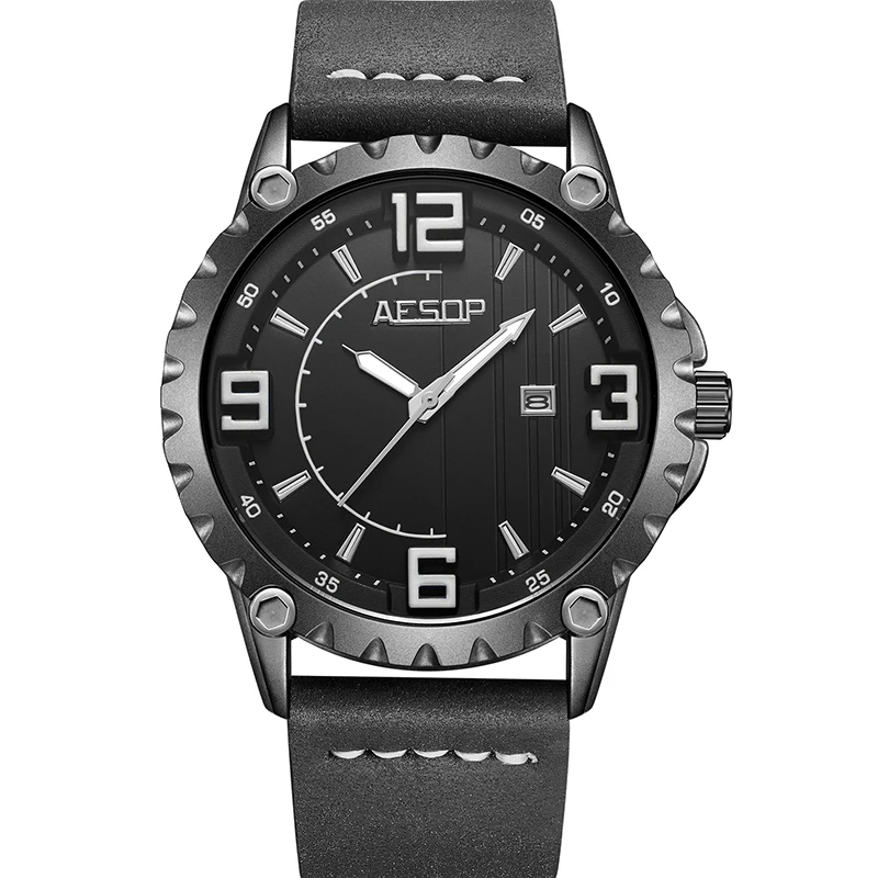 AESOP Relogio Masculino часы мужские роскошные мужские s часы лучший бренд класса люкс военные мужские часы мужские водонепроницаемые Дата кожаные часы 60