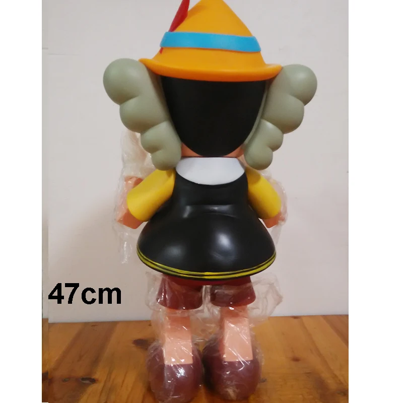 High Quality 47cm Standing OriginalFake KAWS Pinocchio Companion Doll( Fast Shipping) High Quality 47cm Standing OriginalFake KAWS Pinocchio Companion Doll( Fast Shipping)