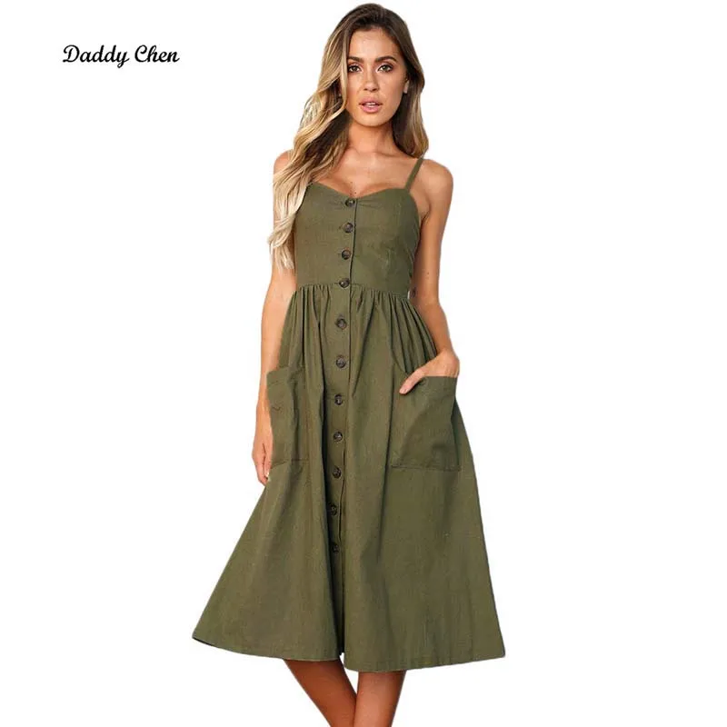 Sexy Spaghetti Strap font b Floral b font Printed font b Dress b font Boho Midi