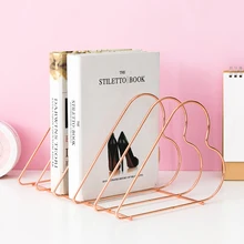 Настольная креативная маленькая книжная полка декорация Кованое железо любовная Книга набор скандинавских ветров металлическая простая полка для хранения