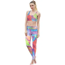 Набор для йоги, женский спортивный бюстгальтер, сексуальные штаны, Спортивная дышащая одежда для фитнеса, спортивные костюмы