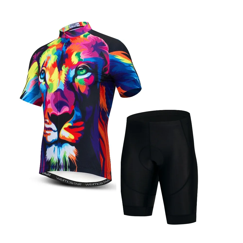 

Pro Team Cycling Jersey Sets Lion 9D Gel Bike Shorts Suit MTB Ropa Ciclismo Mens Summer Racing Bicycle Maillot Culotte Clothing