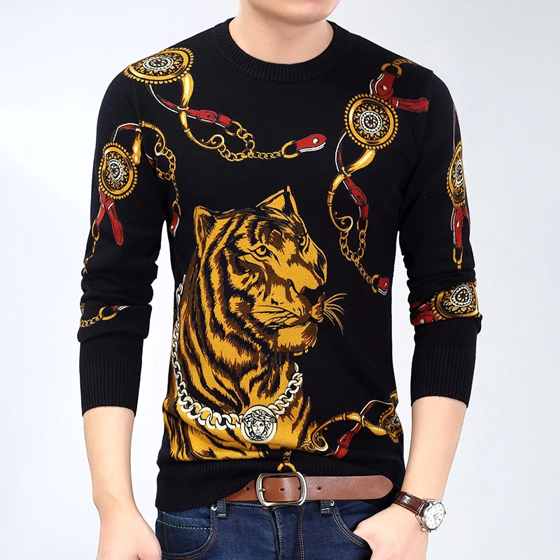 2017 O Neck font b Sweaters b font Knitted Long Sleeve font b Men b font